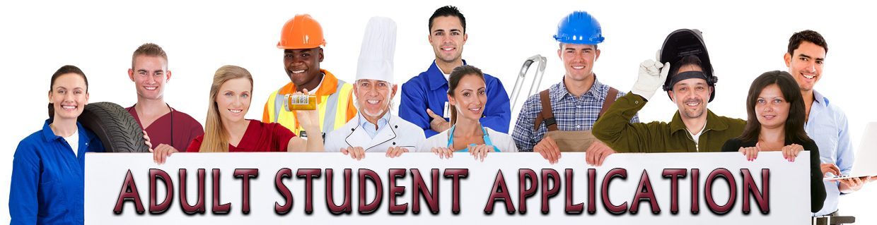 Adult Student Application page header